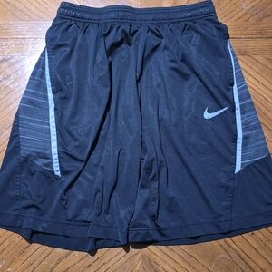 Nike Men's Black and Gray Athletic Shorts
